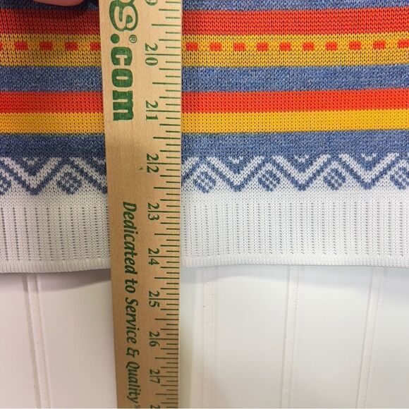 ✌🏼️🕊️☮️Vintage 60/70s style polyester vest size 18 W L - Picture 10 of 10